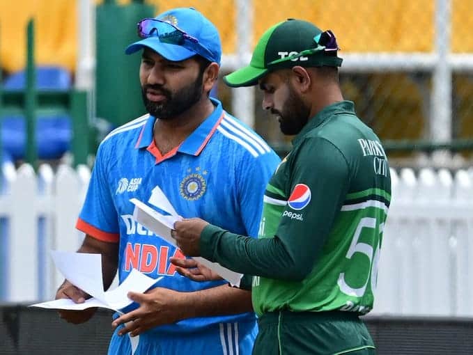 Basit Ali speaking at a press conference, highlighting his challenge to the ICC over Champions Trophy 2025 venue disputes.