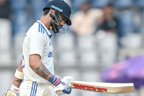 Virat Kohli is batting in an intra-squad match before the India-Australia Test series.