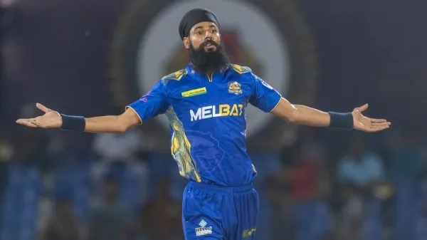 Gurjapneet Singh celebrates after a successful spell in the Ranji Trophy, signed by CSK in IPL 2025 Auction.