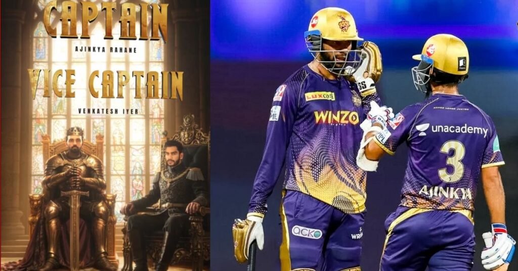 KKR New Captain 2025: Ajinkya Rahane to Lead, Venkatesh Iyer Named Deputy 2 KKR New Captain 2025: Ajinkya Rahane to Lead, Venkatesh Iyer Named Deputy
