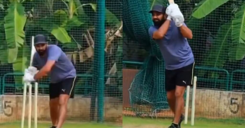 Mohammed Shami Turns Batter; Showcases Hitting Prowess in Practice Session