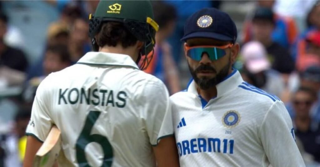Virat Kohli Clashes with Sam Konstas After Shoulder Nudge in Boxing Day Test.