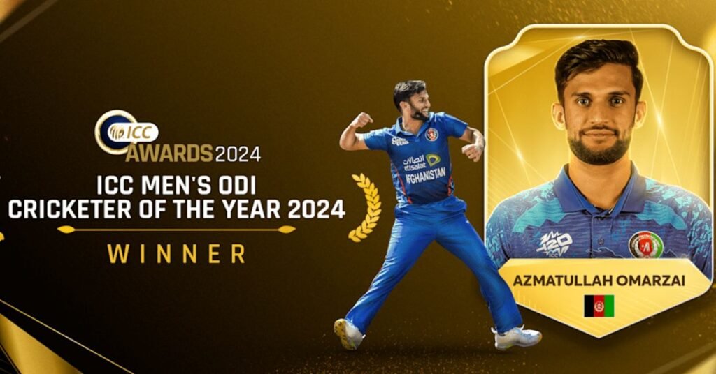 Azmatullah Omarzai Named ICC Men’s ODI Cricketer of the Year 2024.