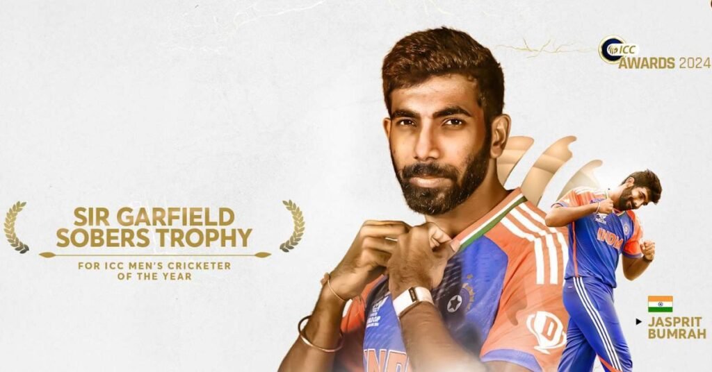 Jasprit Bumrah Wins Sir Garfield Sobers Award for ICC Men’s Cricketer of the Year 2024