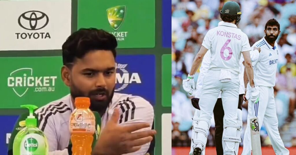 Rishabh Pant Comments on Bumrah-Konstas Clash, Accuses Australians of Time-Wasting.