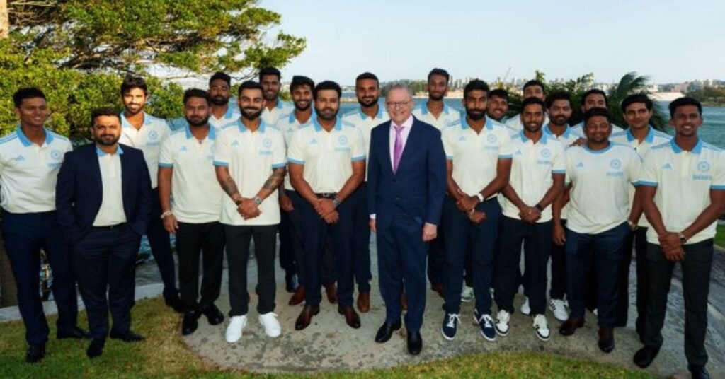 Rohit Sharma, Virat Kohli, and Team India at Australian PM's New Year Reception.