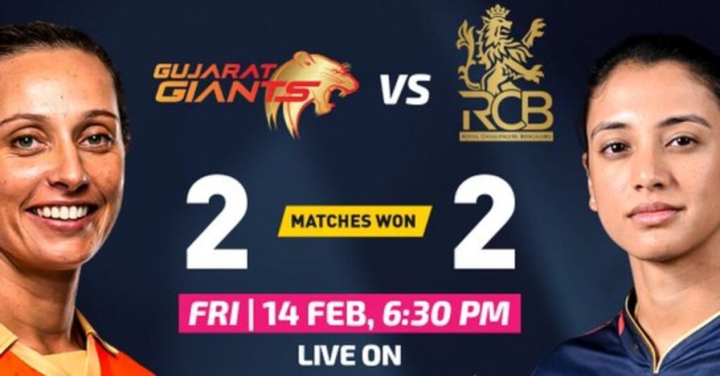 GG vs RCB Head-To-Head Record & Last Match Recap - WPL 2025
