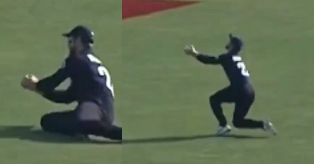 Kane Williamson Spectacular Catch Stuns Bangladesh in Champions Trophy 2025.