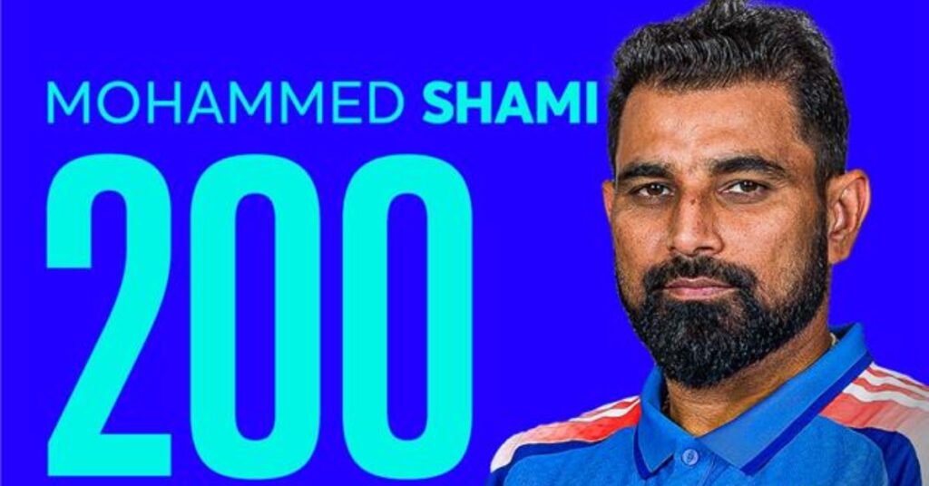 Mohammed Shami Smashes Record, Becomes Fastest to 200 ODI Wickets in History.