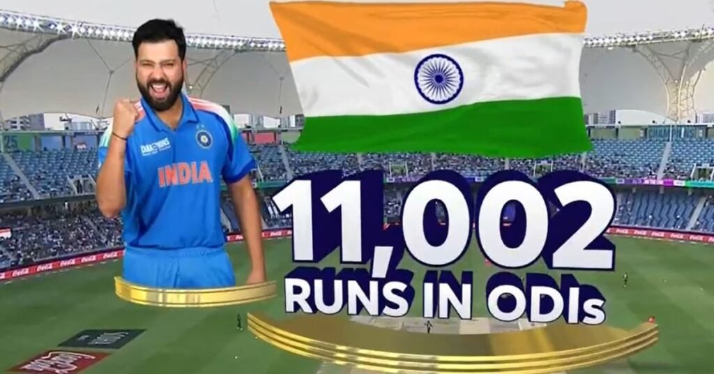 Rohit Sharma Smashes Record, Becomes Second Fastest to 11,000 ODI Runs.