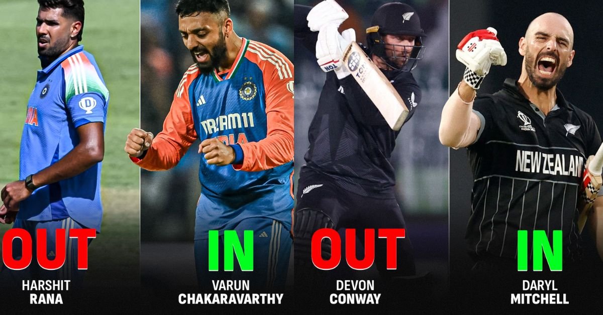 Varun Chakravarthy Joins India’s Playing XI as New Zealand Stuns by Bowling First in Crucial Clash 1 Varun Chakravarthy Joins India’s Playing XI as New Zealand Stuns by Bowling First in Crucial Clash